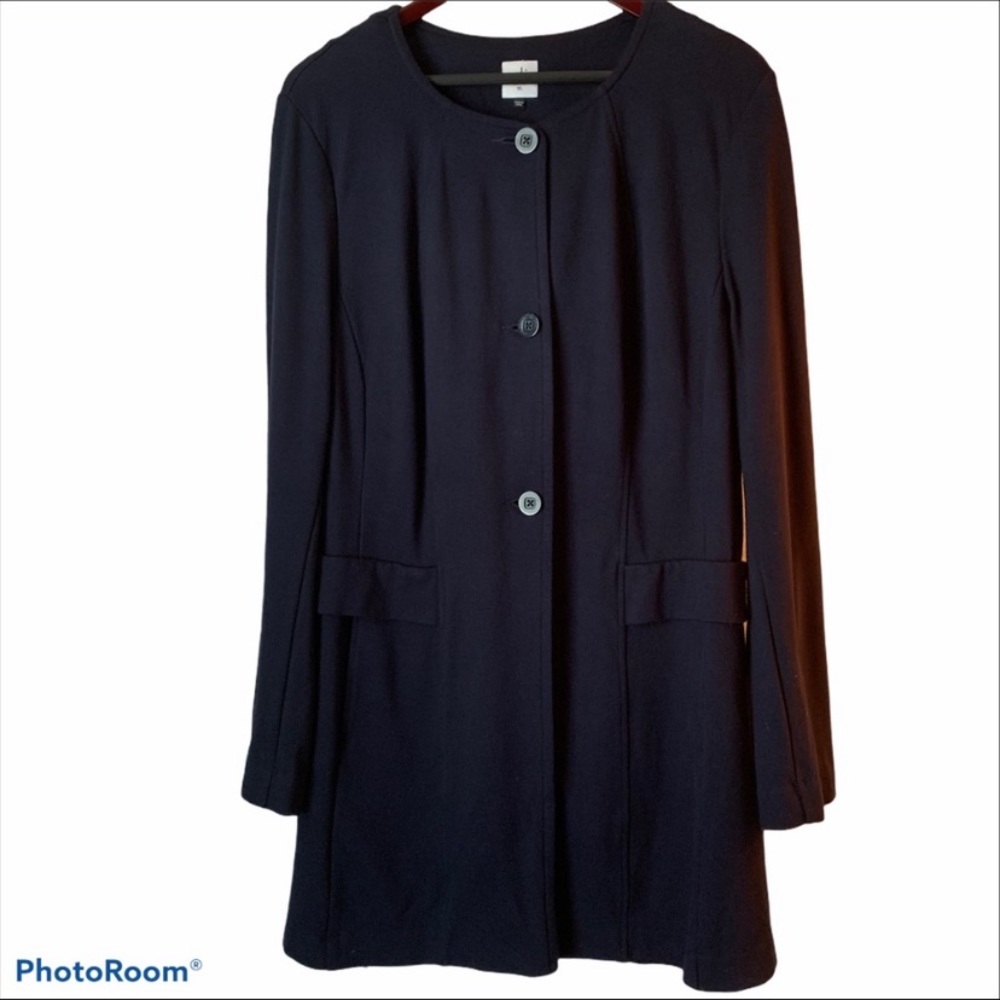 Cabi Navy Blue Duster-Size XL